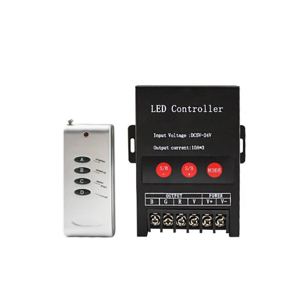 کنترلر دیمر ال ای دی RGB وایرلس 3 کاناله مناسب ال ای دی نواری و لامپ دیواری